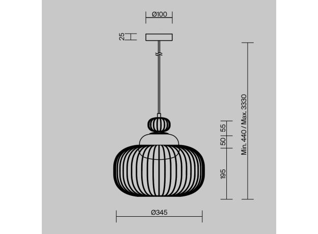 Подвесные светильники Maytoni MOD376PL-01G Levitation