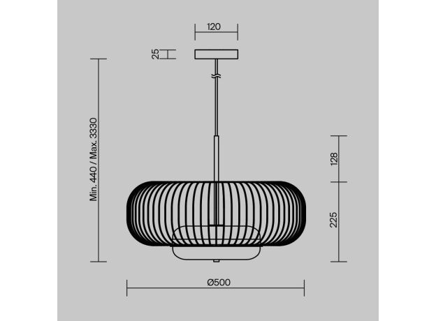 Подвесные светильники Maytoni MOD376PL-L30G3K Levitation