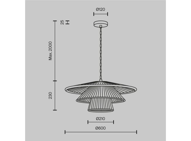 Подвесные светильники Maytoni MOD394PL-01BS1 Costa