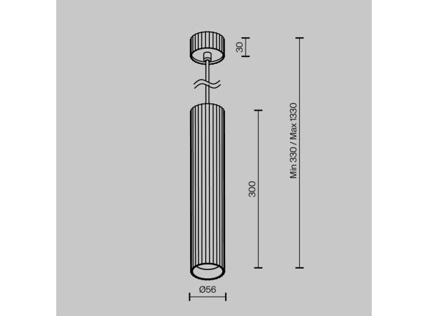 Подвесные светильники Maytoni P106PL-01-GU10-BS Calipso