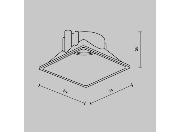 Комплектующие Maytoni Ring8-10W-SQ-BS Accessories