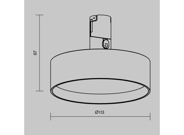 Трековое освещение Maytoni TR204-1-12W3K-B Zon