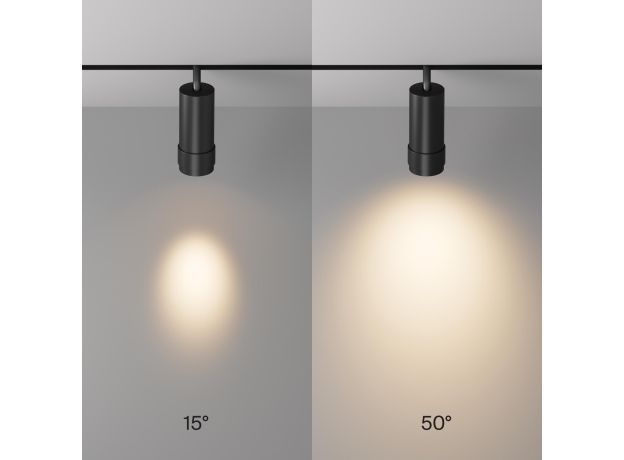 Трековое освещение Maytoni TR211-1-12W2.7K-Z-B Focus Zoom