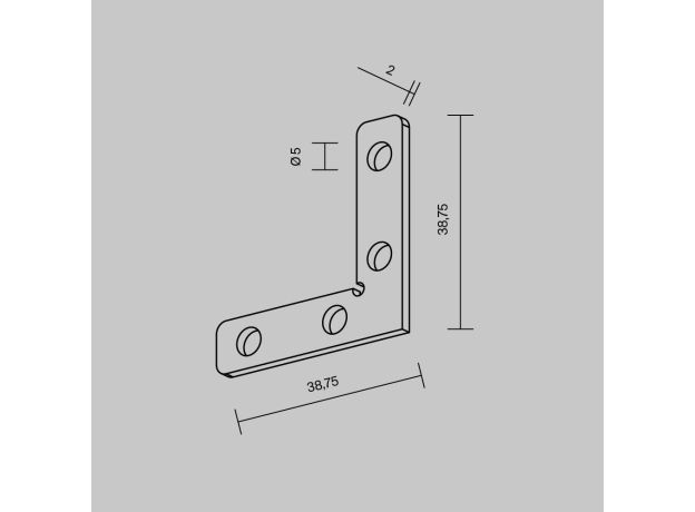 Трековое освещение Maytoni TRA034D-CL-42S Accessories for tracks Exility