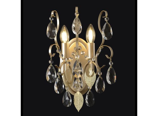 Настенные светильники Crystal Lux ESMIRALDA AP2 GOLD ESMIRALDA