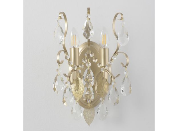 Настенные светильники Crystal Lux ESMIRALDA AP2 GOLD ESMIRALDA