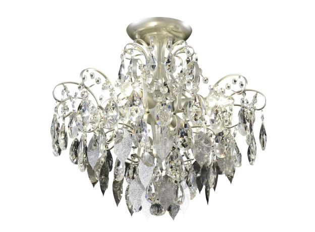 Потолочные светильники Crystal Lux ESMIRALDA PL4 SILVER ESMIRALDA