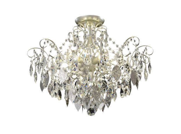 Потолочные светильники Crystal Lux ESMIRALDA PL6 SILVER ESMIRALDA