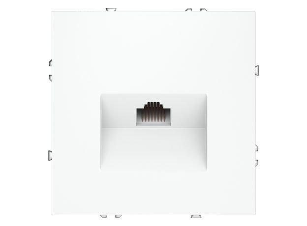 Розетка компьютерная встраиваемая VOLTUM S70 RJ45 кат.6, (белый матовый)