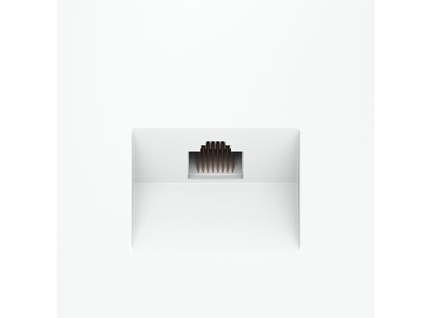 Розетка компьютерная встраиваемая VOLTUM S70 RJ45 кат.6, (белый матовый)
