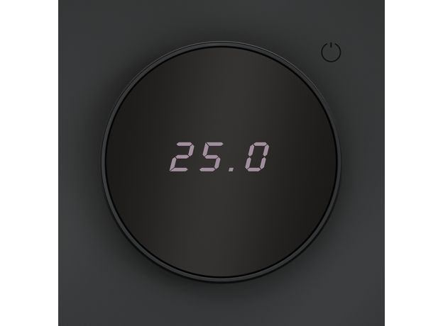 Терморегулятор электронный VOLTUM S70 с индикацией и датчиком, для теплого пола, (графит)