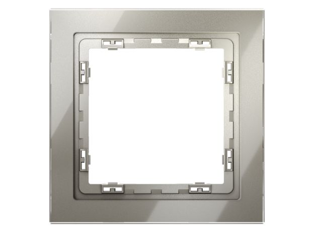 Рамка стеклянная VOLTUM S70 на 1 пост, (шелк, стекло)