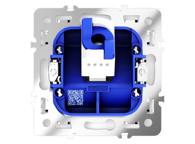 Розетка компьютерная встраиваемая VOLTUM S70 RJ45 кат.6, (белый глянцевый)