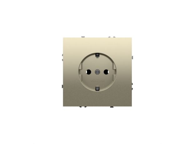 Розетка встраиваемая VOLTUM S70 с заземлением 16А, (кашемир)