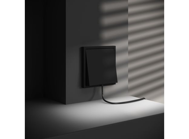 Вывод кабеля VOLTUM S70, (черный матовый)