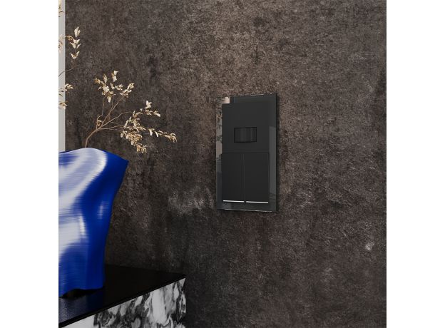 Датчик движения встраиваемый VOLTUM S70, (черный матовый)