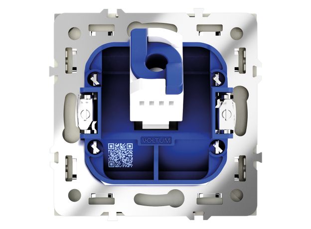 Розетка компьютерная встраиваемая VOLTUM S70 RJ45 кат.6, (сталь)