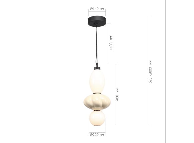 Подвесные светильники ST Luce SL6134.413.01 FLORENTINI