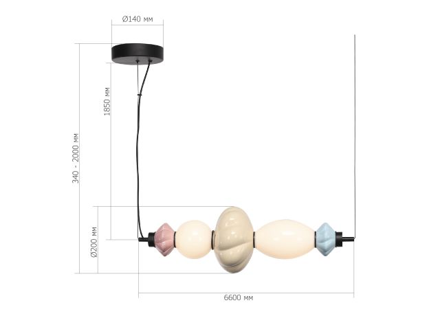 Подвесные светильники ST Luce SL6134.423.01 FLORENTINI