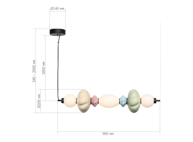 Подвесные светильники ST Luce SL6134.443.01 FLORENTINI