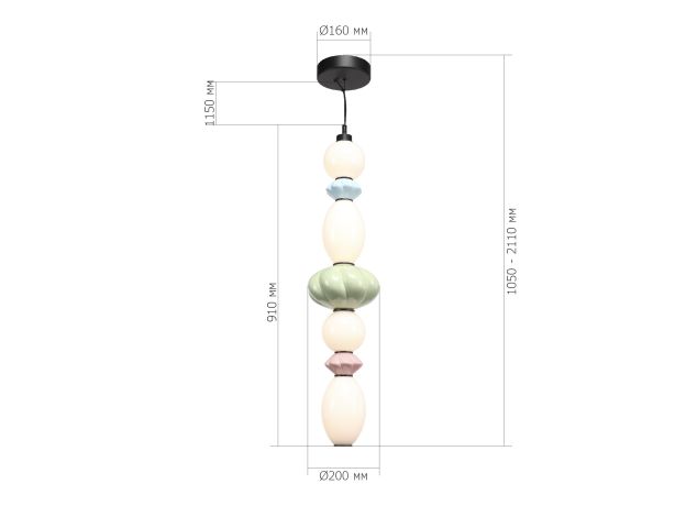 Подвесные светильники ST Luce SL6134.453.01 FLORENTINI
