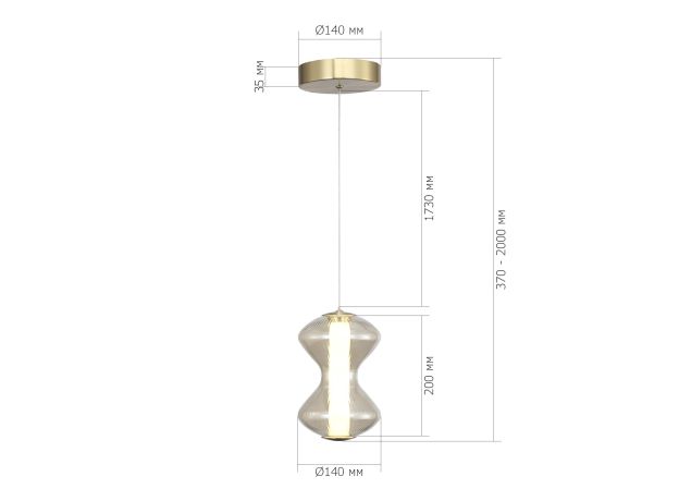 Подвесные светильники ST Luce SL6136.203.01 SPINE