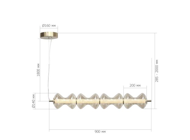 Подвесные светильники ST Luce SL6136.223.01 SPINE