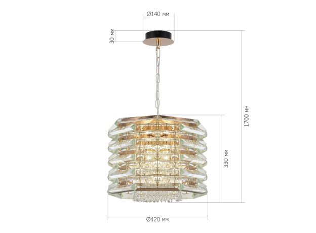 Подвесные светильники ST Luce SL6137.203.08 STROZZI