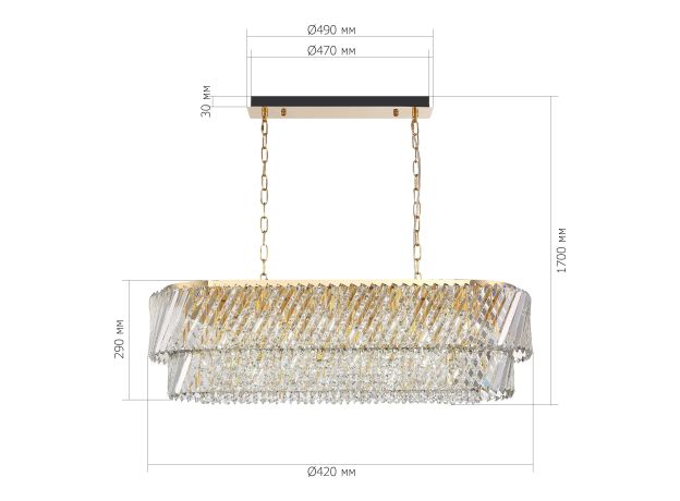 Подвесные светильники ST Luce SL6138.303.14 RITZ
