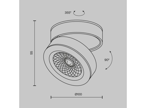 Точечные светильники Maytoni C022CL-12W4K-W-1 Magic