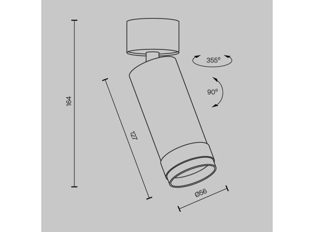 Точечные светильники Maytoni C055CL-L12W2.7K-Z-B Focus Zoom