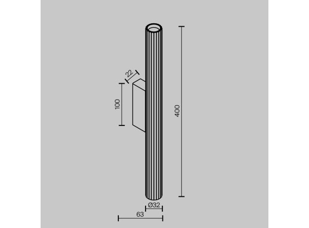 Настенные светильники Maytoni C082WL-12W2.7K-BS Calipso