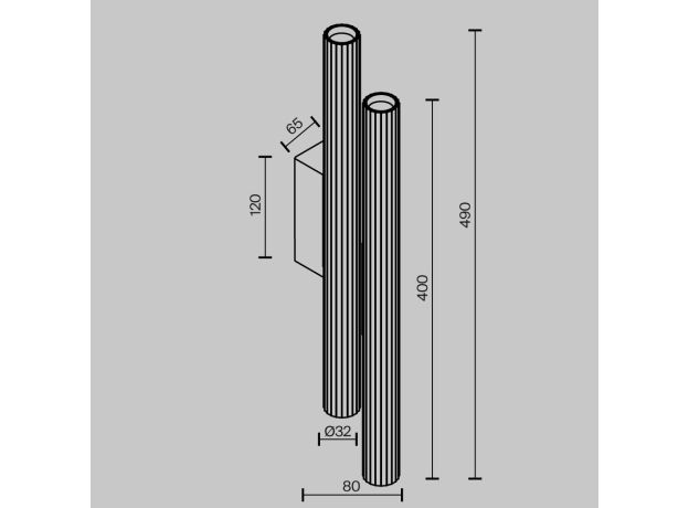 Настенные светильники Maytoni C082WL-24W2.7K-BS Calipso