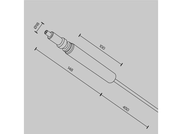 Трековое освещение Maytoni CA002PI-BS Accessories for system Axity