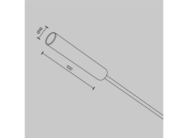 Трековое освещение Maytoni CA003EC-BS Accessories for system Axity