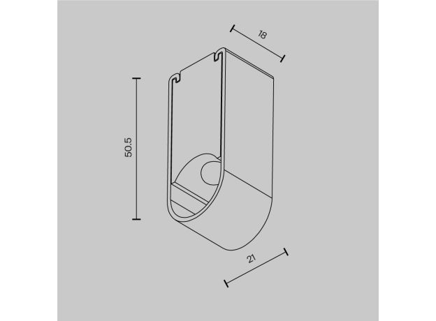 Трековое освещение Maytoni CA010SM-B Accessories for system Axity