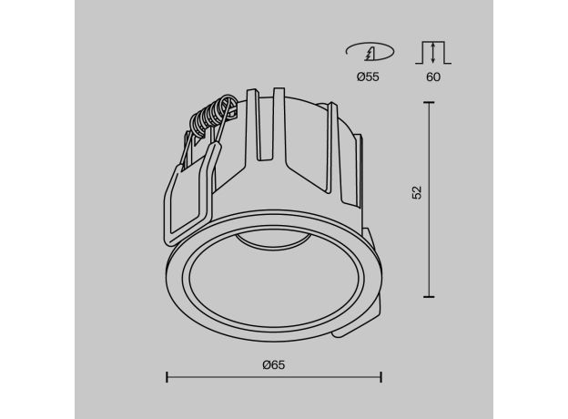 Точечные светильники Maytoni DL043-01-10W2.7K-RD-B Alfa LED