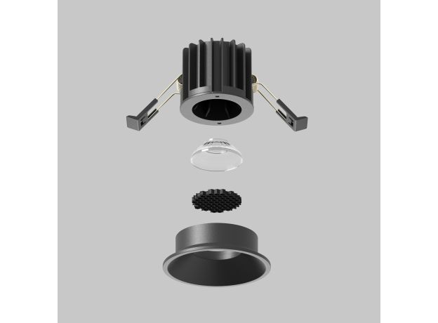 Точечные светильники Maytoni DL058-7W2.7K-B Round