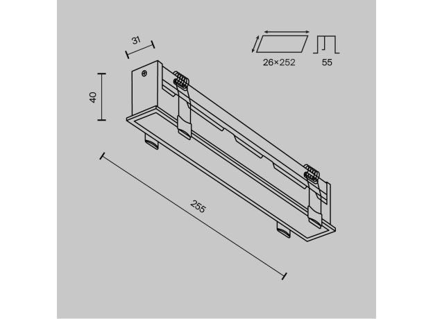 Точечные светильники Maytoni DL066-20W3-6K-B BASIS