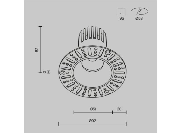 Точечные светильники Maytoni DL119-10W-2.7K-TRS-W Dip