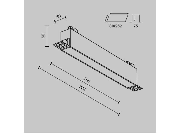 Точечные светильники Maytoni DL066-20W3-6K-TRS-W BASIS