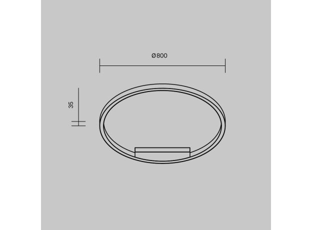 Потолочные светильники Maytoni MOD058CL-L50WK Rim