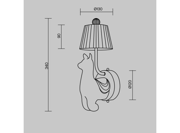 Настенные светильники Maytoni MOD377WL-L6W3K Senor Alpaca