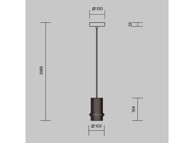 Подвесные светильники Maytoni MOD430PL-L5W3K Pilastro