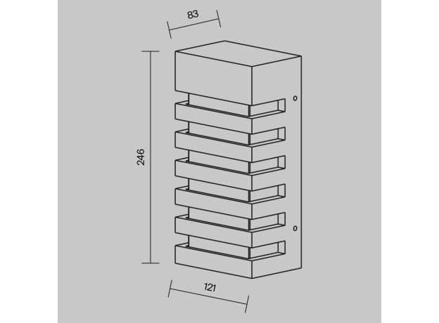 Уличные светильники Maytoni O034WL-01B Remsa
