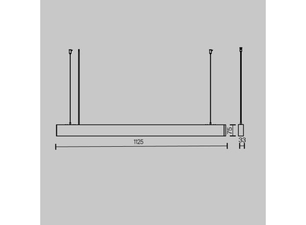 Подвесные светильники Maytoni P051PL-36W2.7-6K-B BASIS