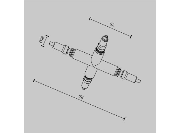 Трековое освещение Maytoni CA008TX-B Accessories for system Axity