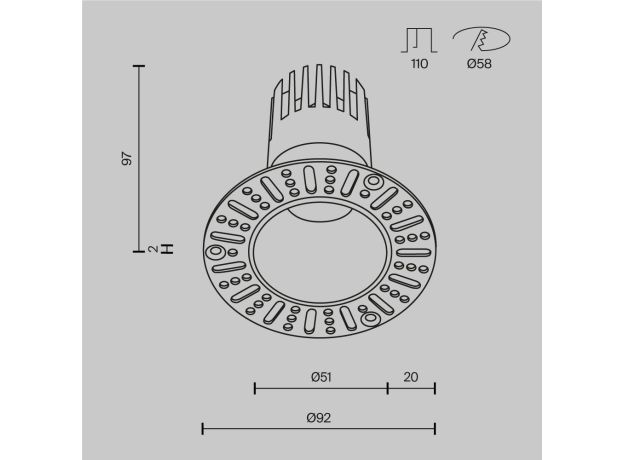 Точечные светильники Maytoni DL120-10W-2.7K-TRS-B Dip