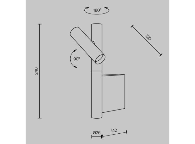 Настенные светильники Maytoni MOD433WL-L3B3K Utility