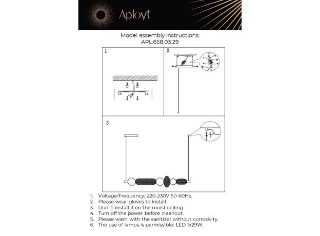 Люстры Aployt APL.658.03.29 Nikusia
